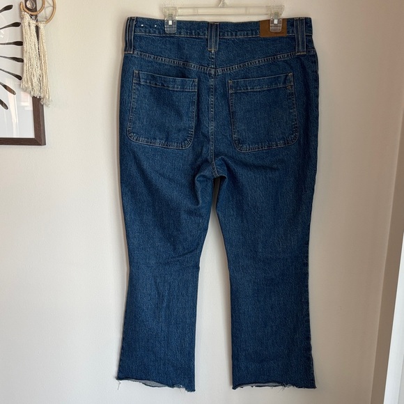 Madewell Womens The Perfect Vintage Flare Classic Blue front pocket Jeans 32 EUC - Picture 12 of 13